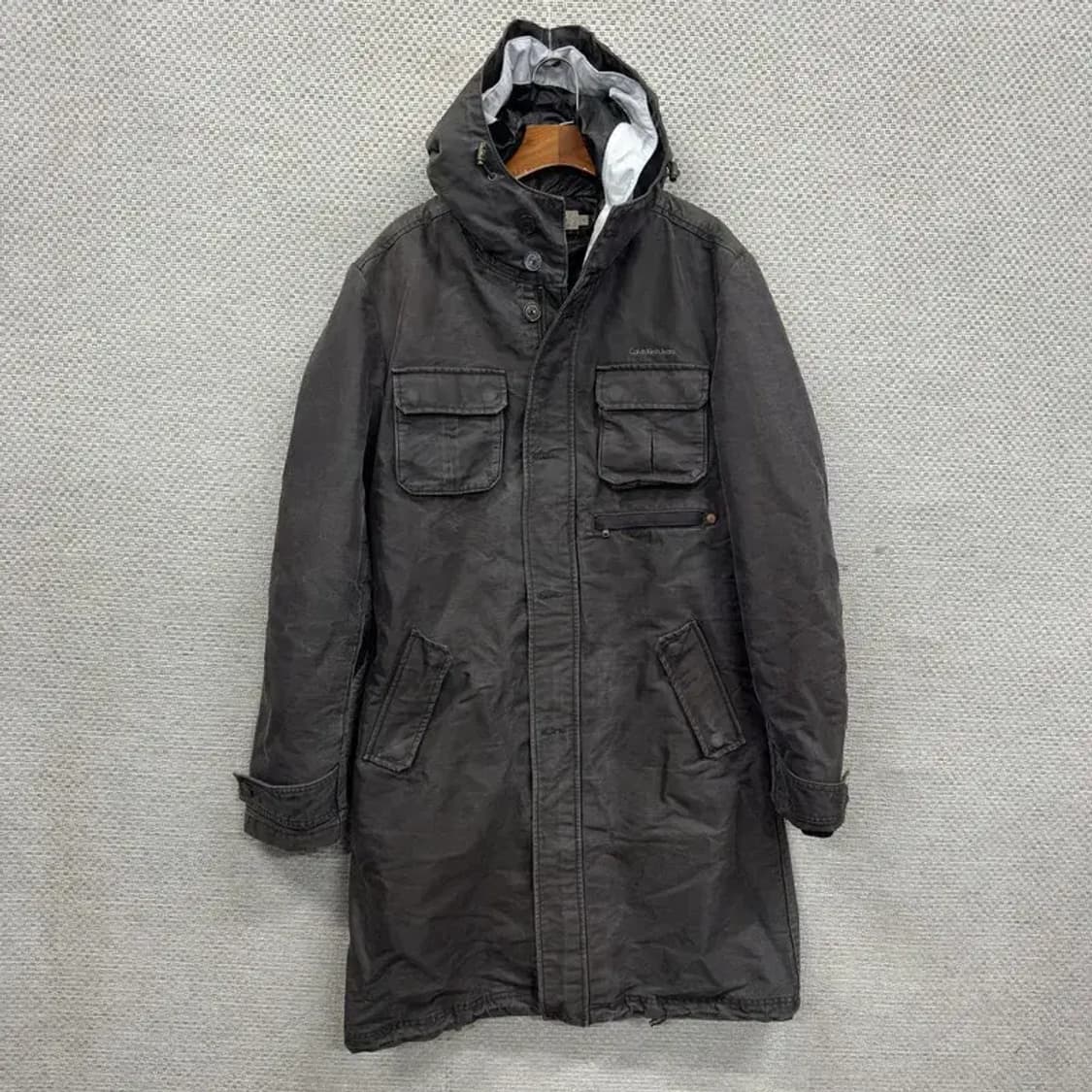 캘빈클라인 빈티지 올드스쿨 피그먼트 야상 점퍼 코트 M A04612 상품이미지1