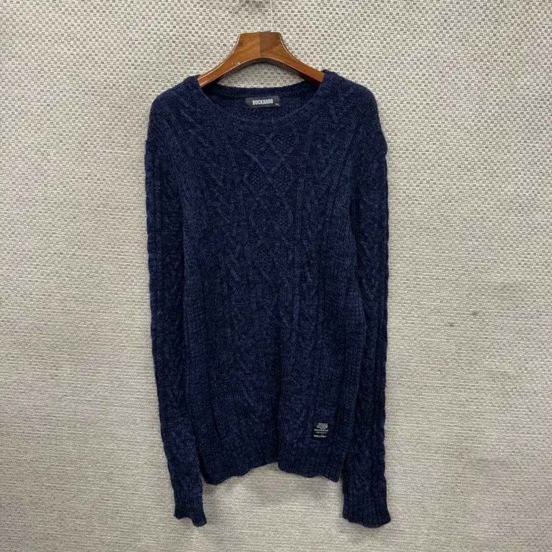 버커루 캐주얼 케이블 울 니트 스웨터 XL A04618 상품이미지1