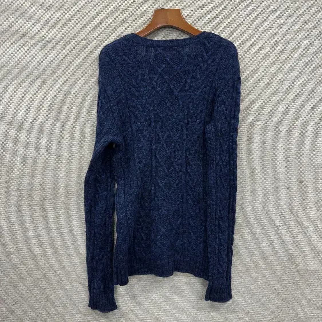 버커루 캐주얼 케이블 울 니트 스웨터 XL A04618 상품이미지2