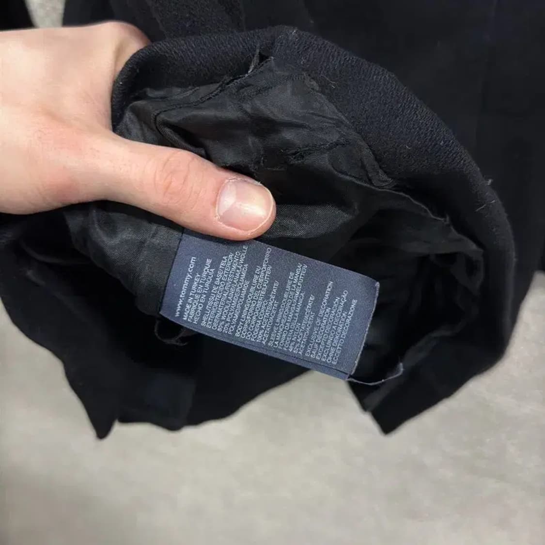 타미힐피거 캐주얼 울 떡볶이 자켓 S A04605 상품이미지4