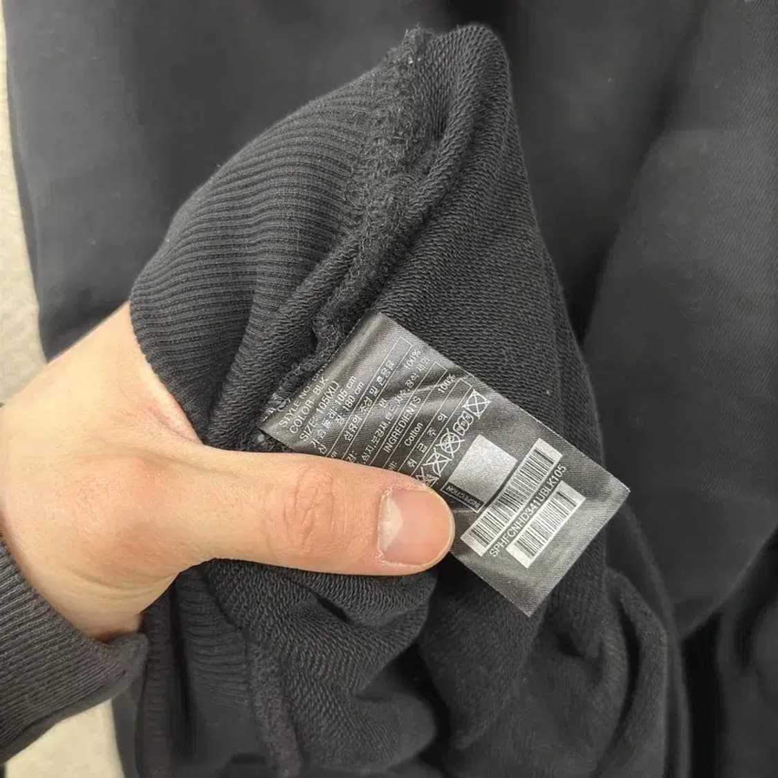 스파이더 캐주얼 센터로고 후드티 XL A04615 상품이미지4