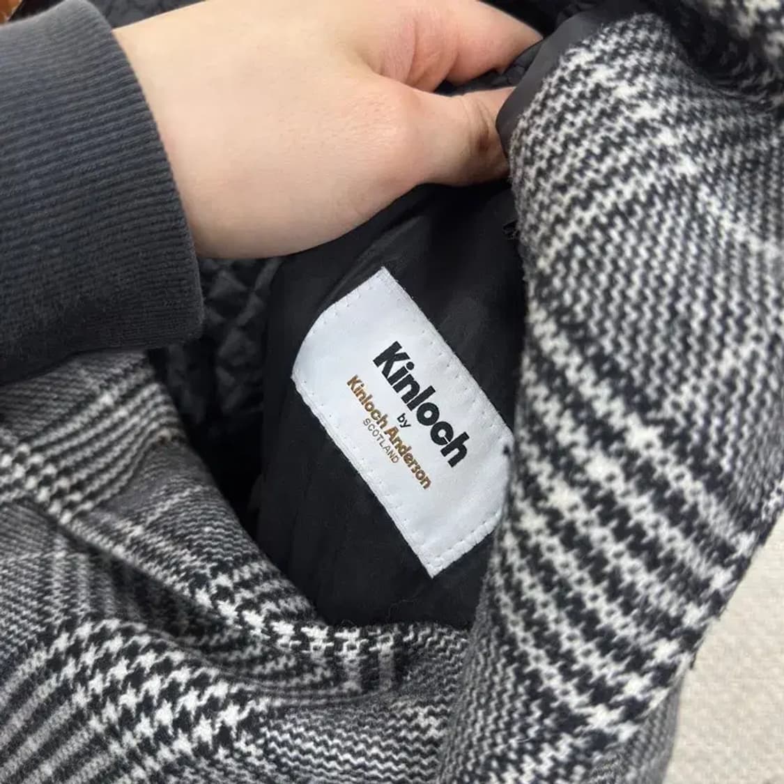 킨록 캐주얼 클래식 울 롱 코트 자켓 100 A04621 상품이미지3