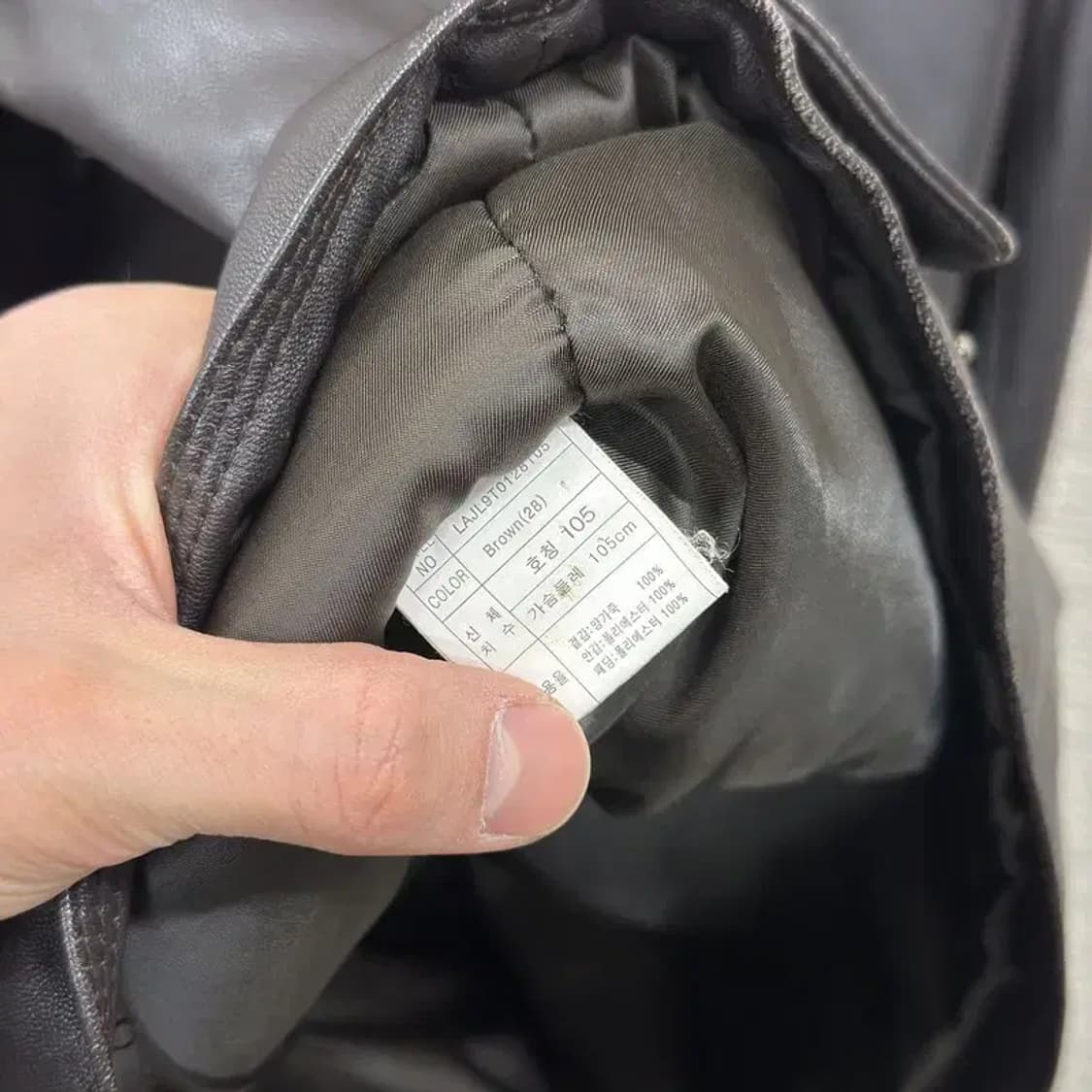 Lanzi 빈티지 클래식 양가죽 자켓 105 A04624 상품이미지4