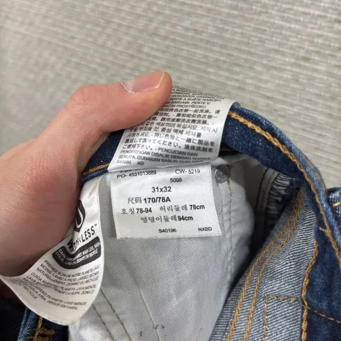 리바이스 502 캐주얼 데님 청바지 31인치 A04636 상품이미지5