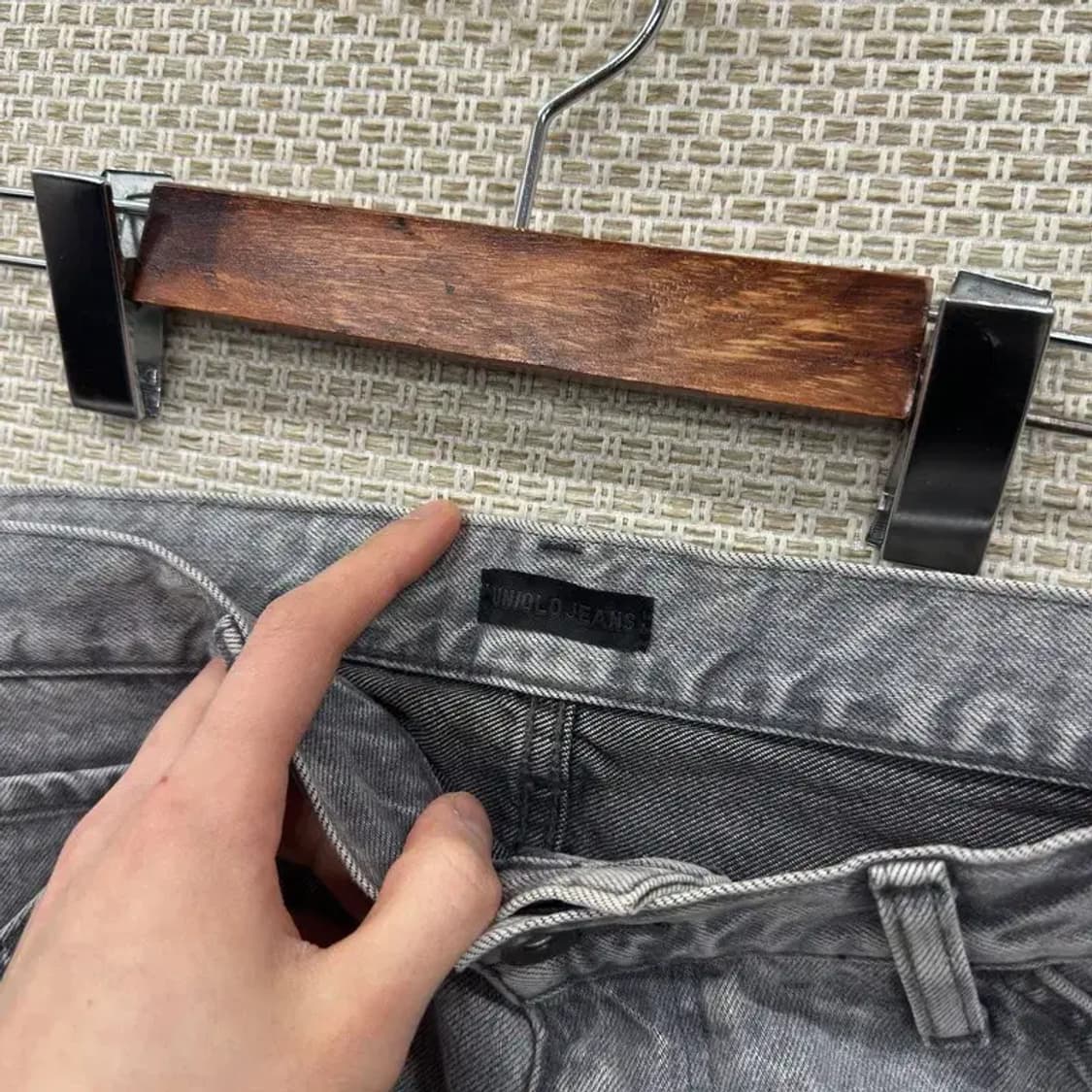 유니클로 캐주얼 그레이진 데님 청바지 31인치 A04637 상품이미지3