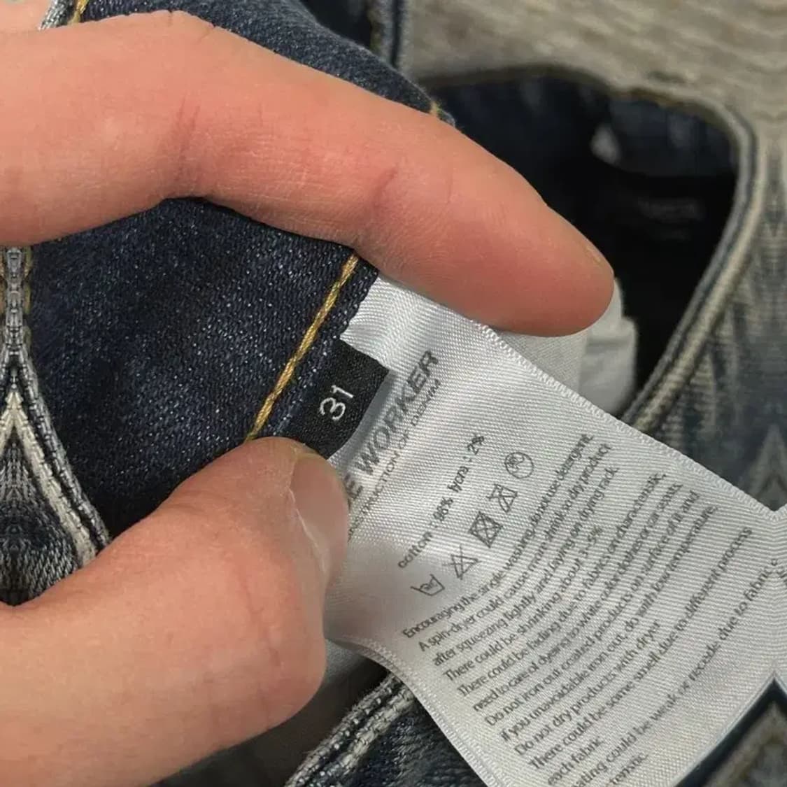 피스워커 캐주얼 스판 데님 청바지 31인치 A04638 상품이미지5