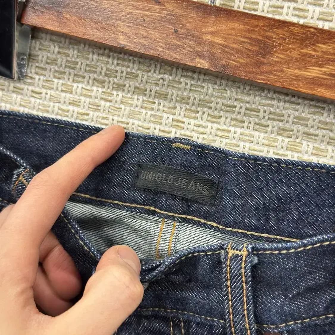 유니클로 캐주얼 셀비지 데님 청바지 30인치 A04642 상품이미지3