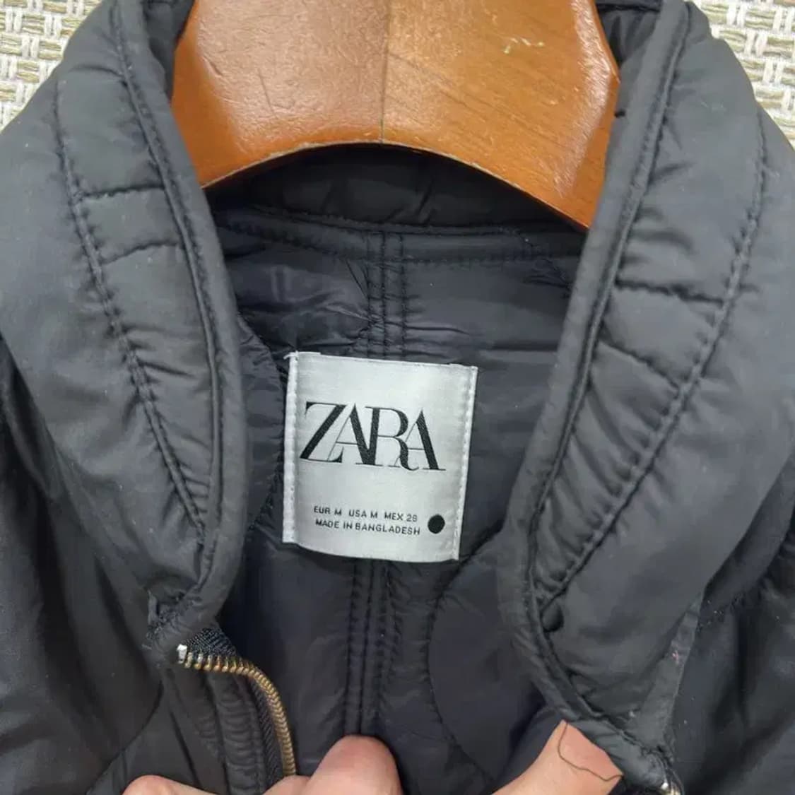 자라 ZARA 캐주얼 스트링 퀄팅 조끼 베스트 M A04692 상품이미지3