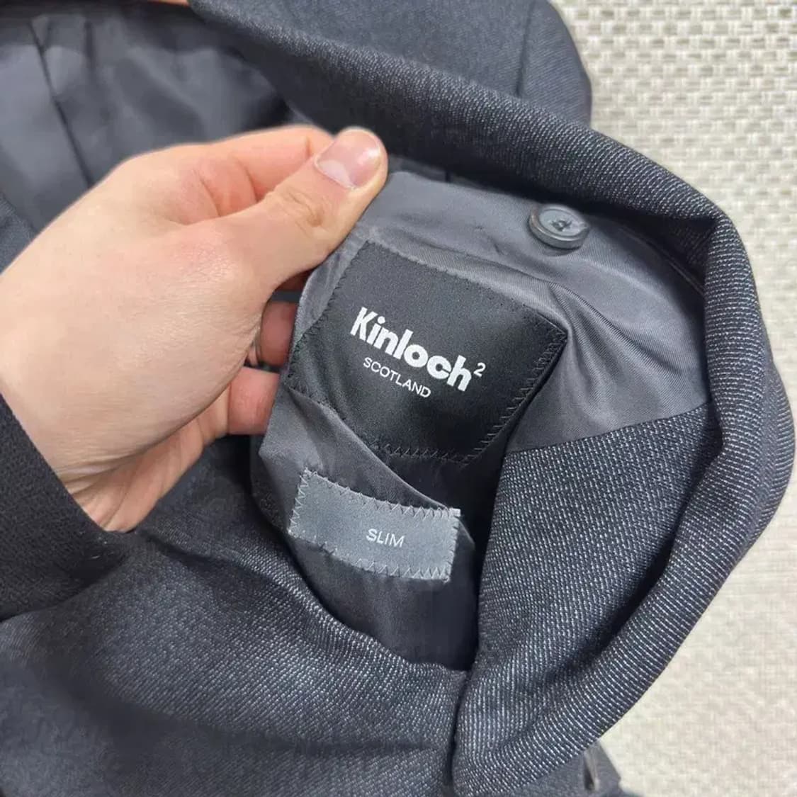 킨록 캐주얼 버튼 슬림핏 블레이저 자켓 100 A04694 상품이미지4