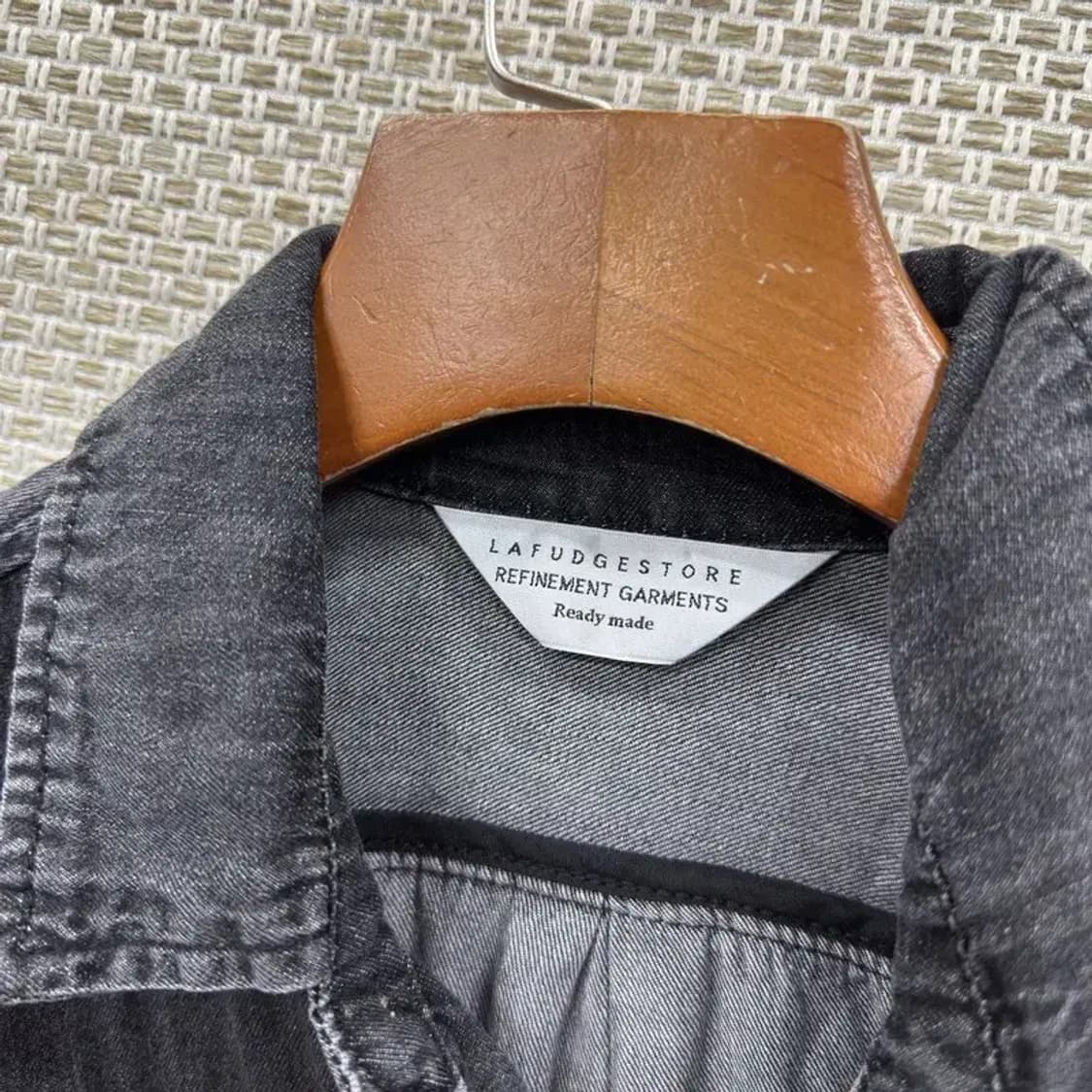 라퍼지스토어 캐주얼 자수로고 피그먼트 긴팔 셔츠 S A04695 상품이미지3