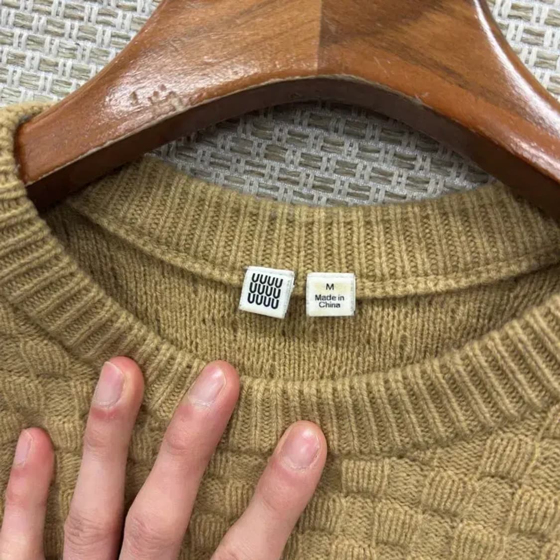 유니클로 U 르메르 라운드넥 울 니트 스웨터 M A04702 상품이미지3