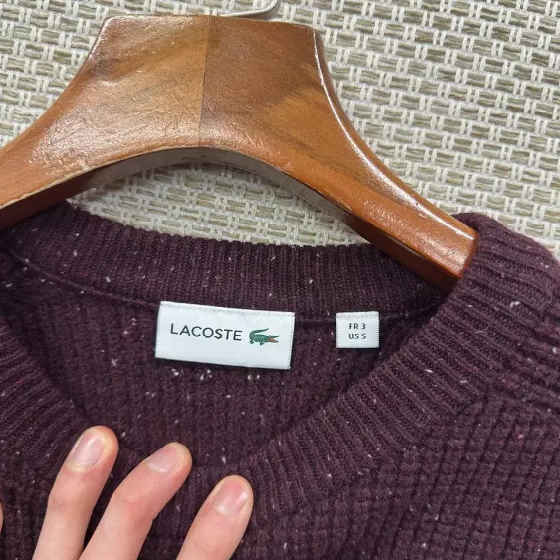라코스테 캐주얼 자수로고 울 니트 스웨터 95 A04706 상품이미지3