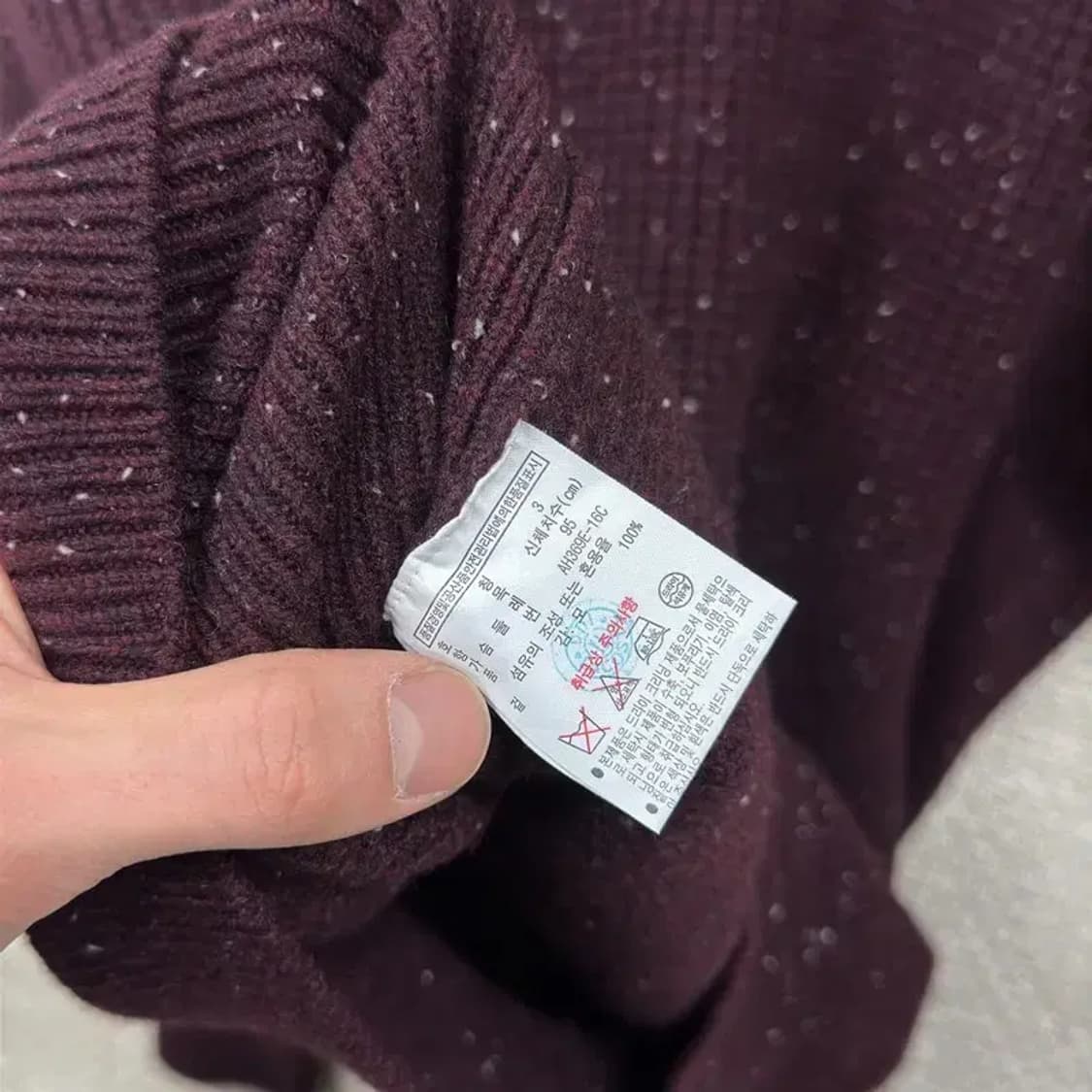 라코스테 캐주얼 자수로고 울 니트 스웨터 95 A04706 상품이미지4