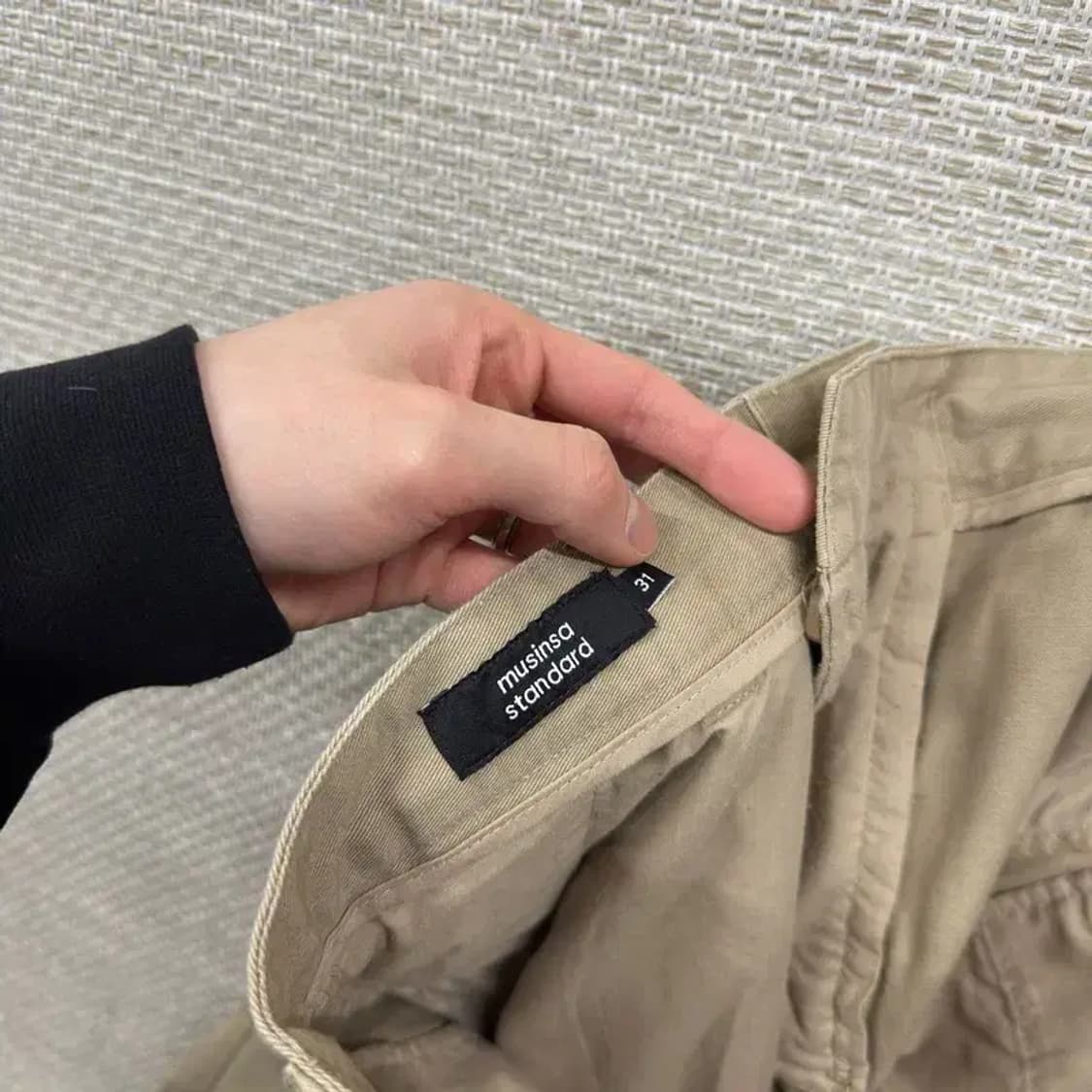 무신사스탠다드 캐주얼 핀턱 코튼팬츠 면바지 31인치 A04715 상품이미지3
