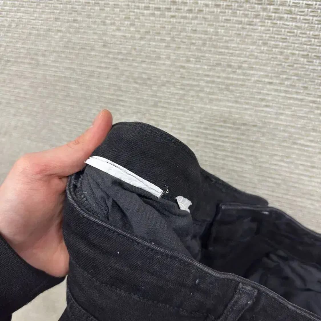 자라 ZARA 캐주얼 일자핏 블랙진 흑청바지 30인치 A04720 상품이미지4