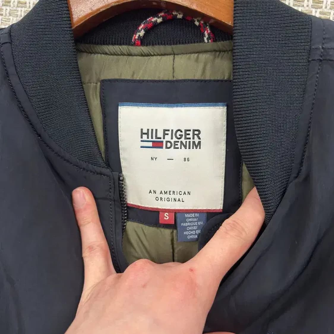 타미힐피거 캐주얼 자수로고 누빔 항공 롱 패딩 S A04689 상품이미지3