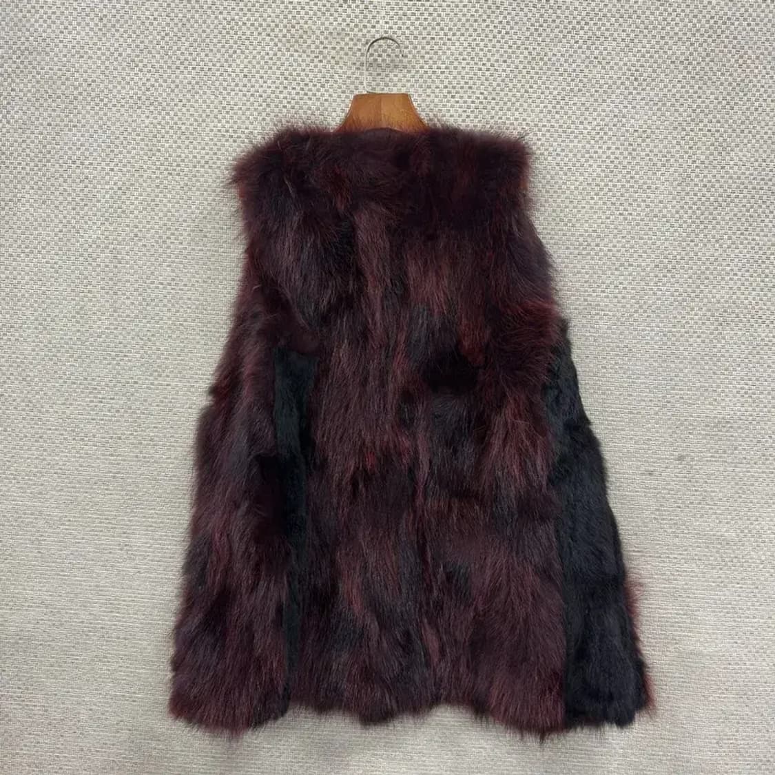 진도 라쿤 토끼퍼 털 조끼 베스트 91 A04710 상품이미지2