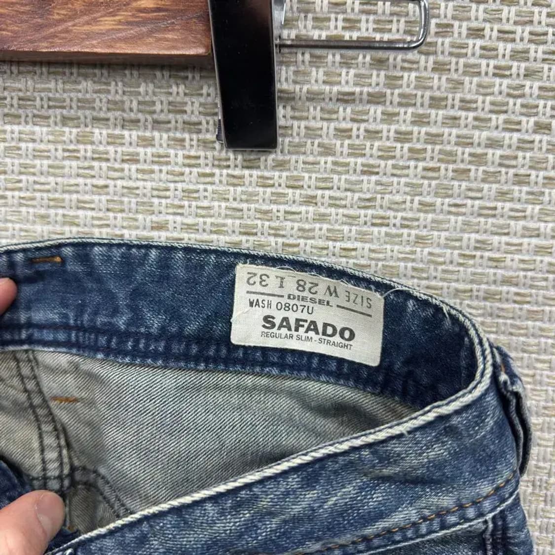 디젤 빈티지워싱 데님 청바지 28인치 A04723 상품이미지4