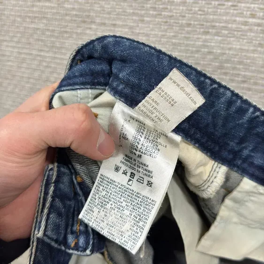 디젤 빈티지워싱 데님 청바지 28인치 A04723 상품이미지6