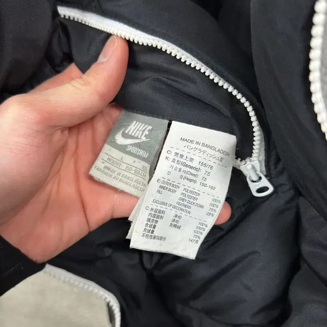 나이키 캐주얼 리버시블 오리털 덕다운 패딩 점퍼 L A04691 상품이미지5