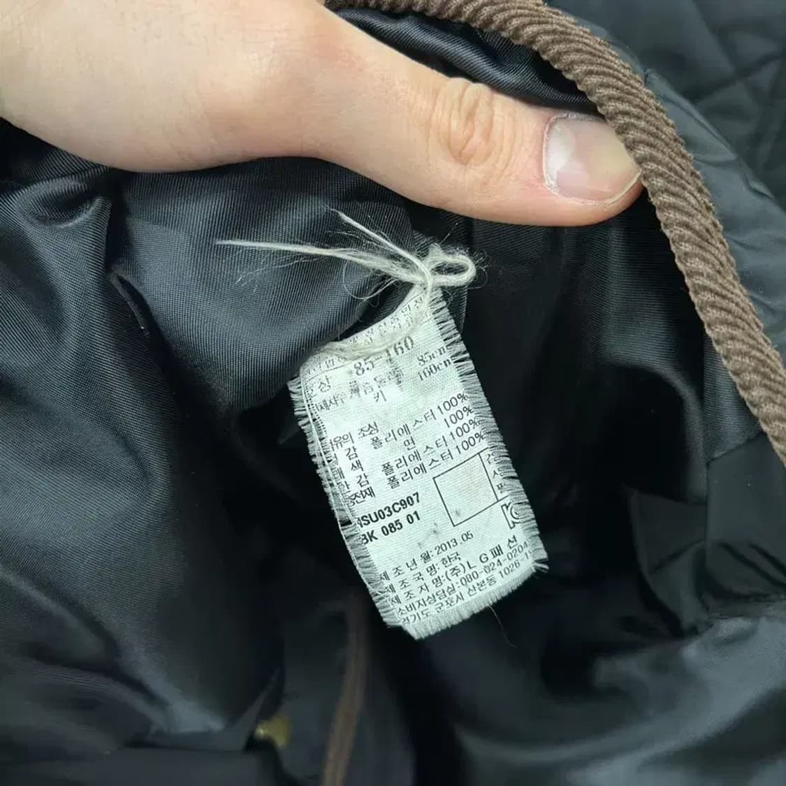 헤지스 캐주얼 자수로고 퀄팅 하프 자켓 85 A04714 상품이미지4