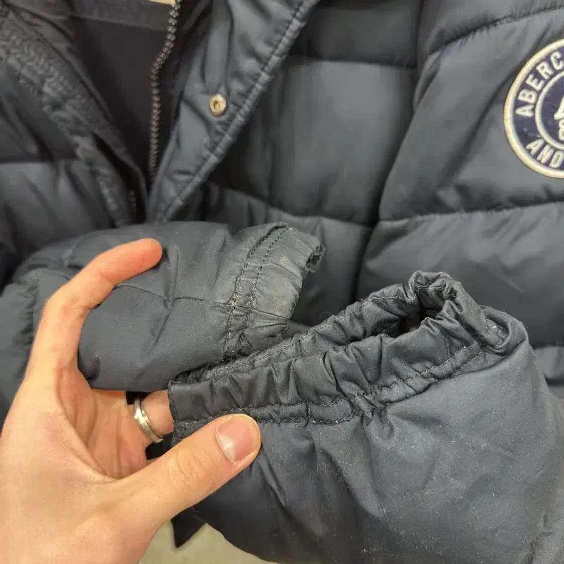 아베크롬비 Y2K 하이넥 패딩 점퍼 XL A04767 상품이미지5