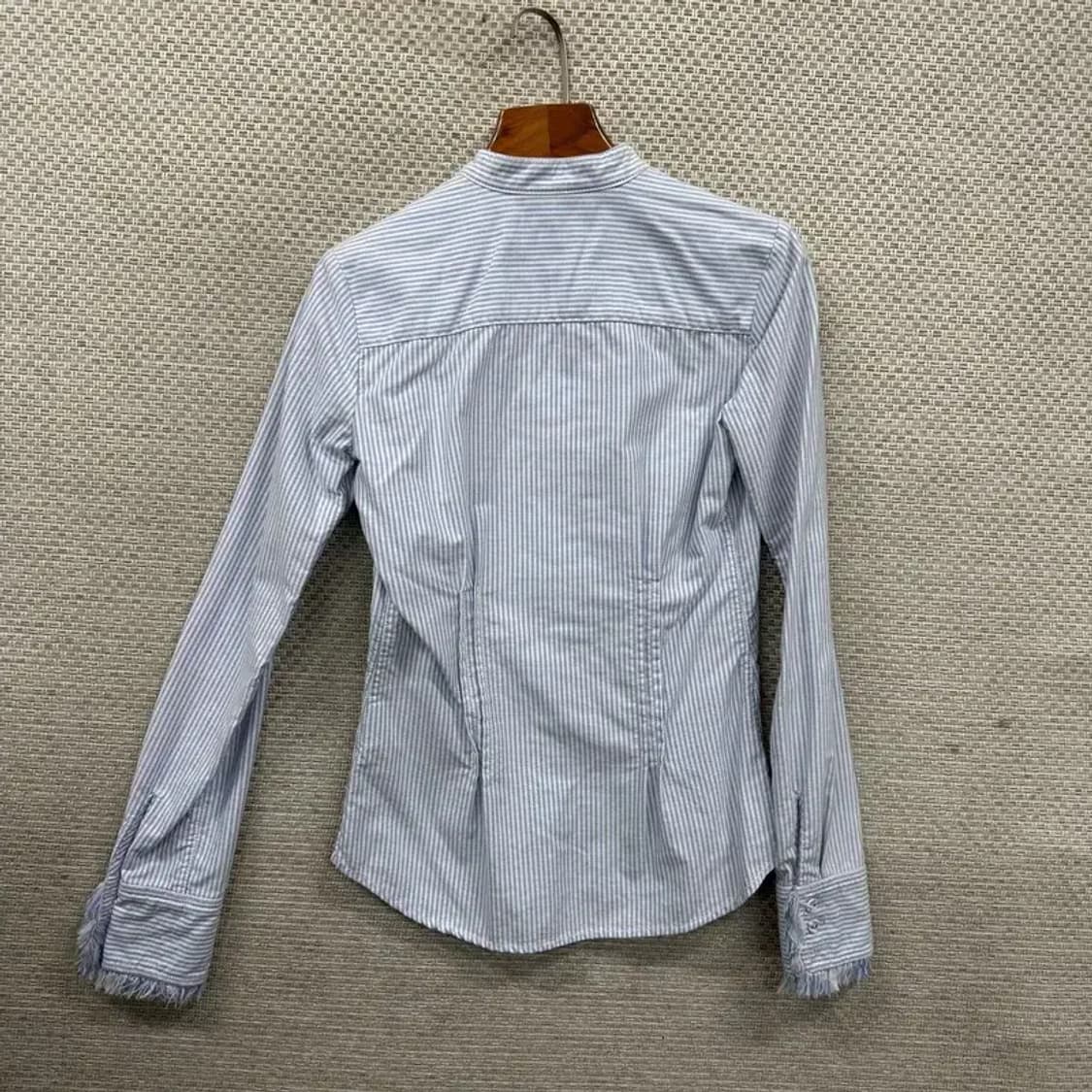 폴로 랄프로렌 캐주얼 스트라이프 프릴 긴팔 셔츠 XS A04773 상품이미지2