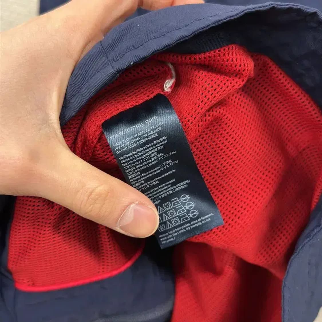 타미힐피거 캐주얼 자수로고 윈드러너 바람막이 M A04774 상품이미지4