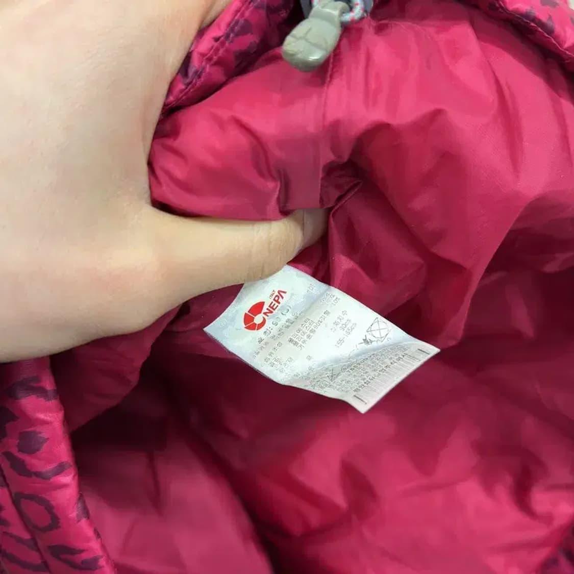 네파 800 레오파드 거위털 구스다운 패딩 점퍼 90 A04782 상품이미지4