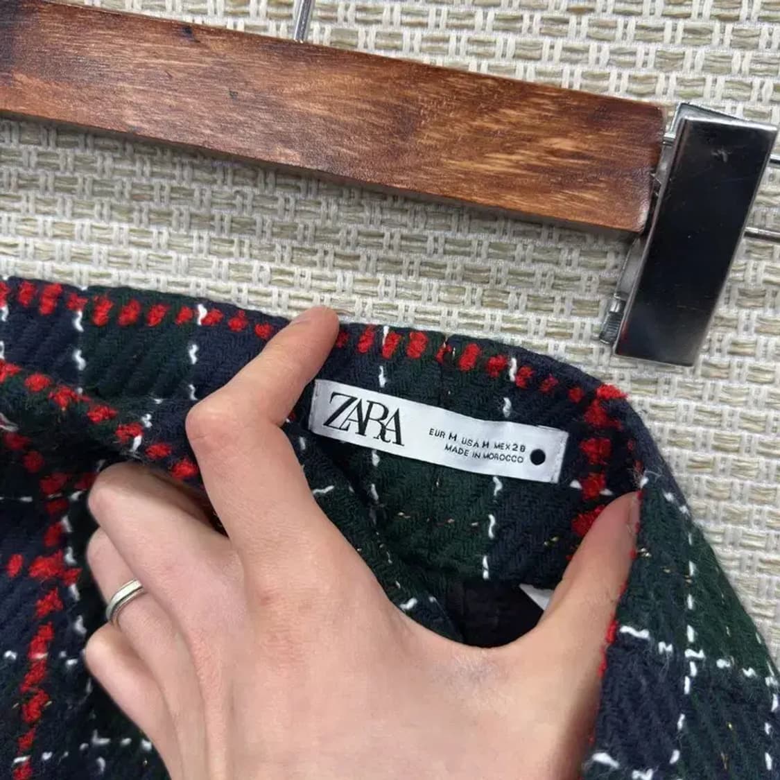 자라 ZARA 캐주얼 트위드 미니스커트 M A04796 상품이미지3