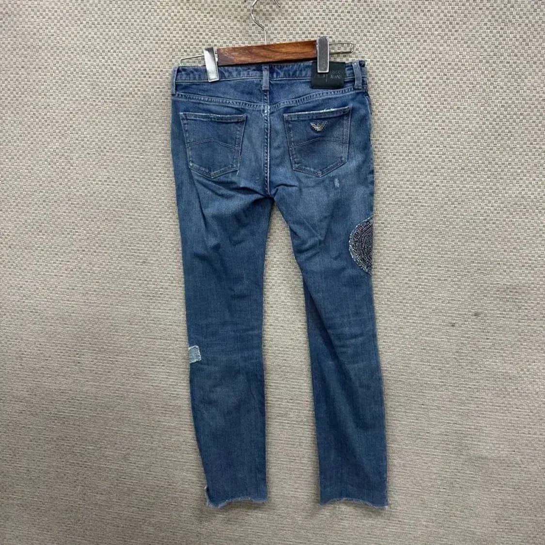 아르마니 캐주얼 은장 디스트로이드진 데님 청바지 25인치 A04798 상품이미지2