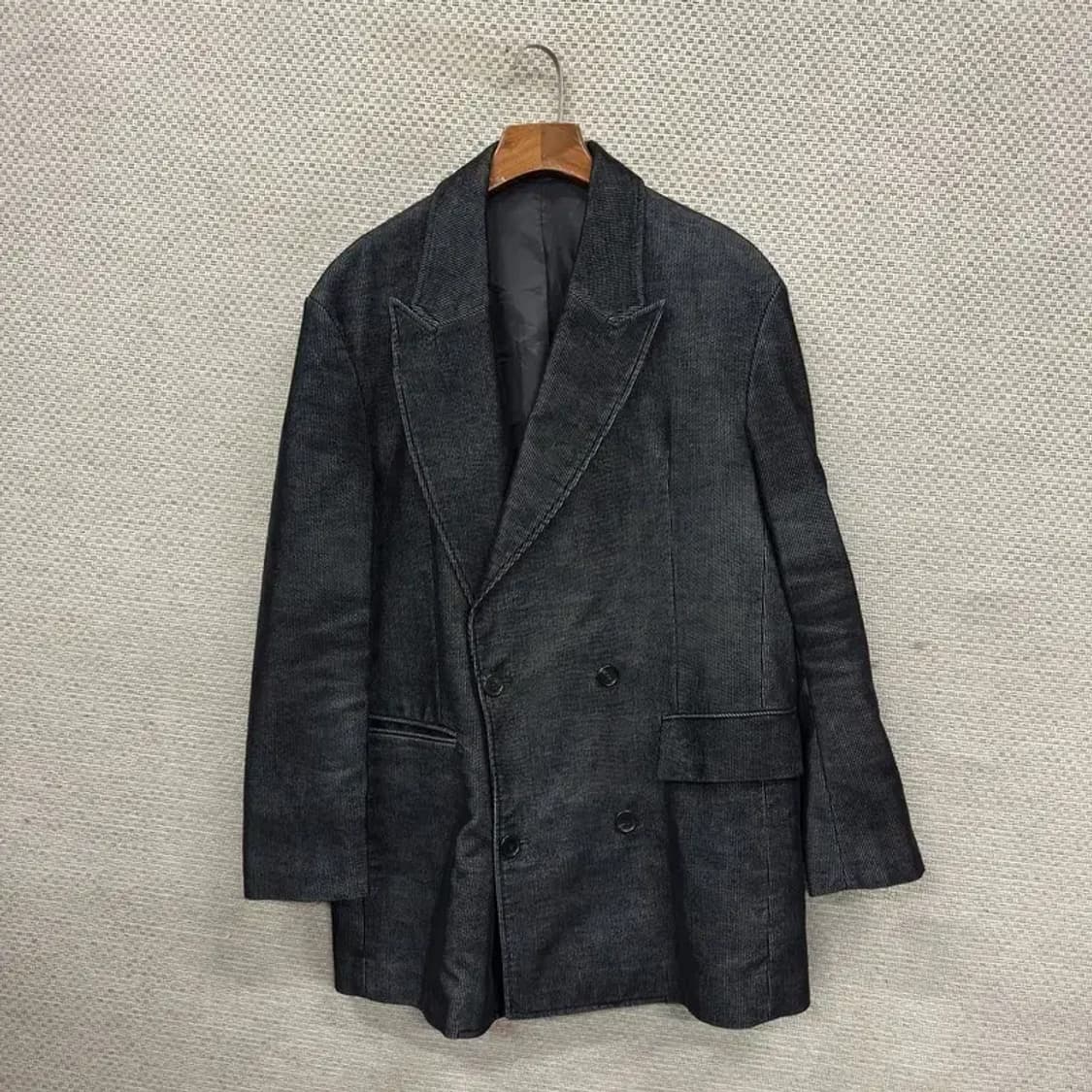 시스템 한섬 더블버튼 코듀로이 골덴 블레이저 자켓 100 A04769 상품이미지1