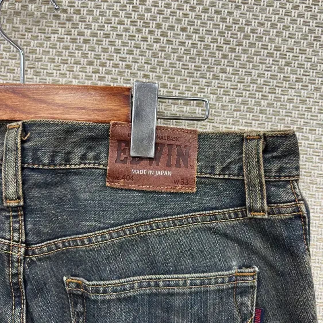 에드윈 404 빈티지 데님 청바지 W 33 A04801 상품이미지3