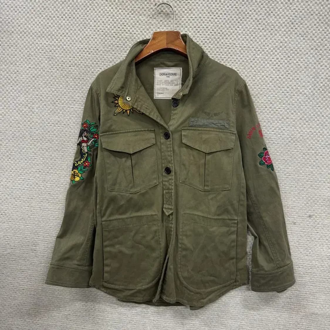 쟈딕앤볼테르 캐주얼 자수 타투 야상 자켓 M A04771 상품이미지1