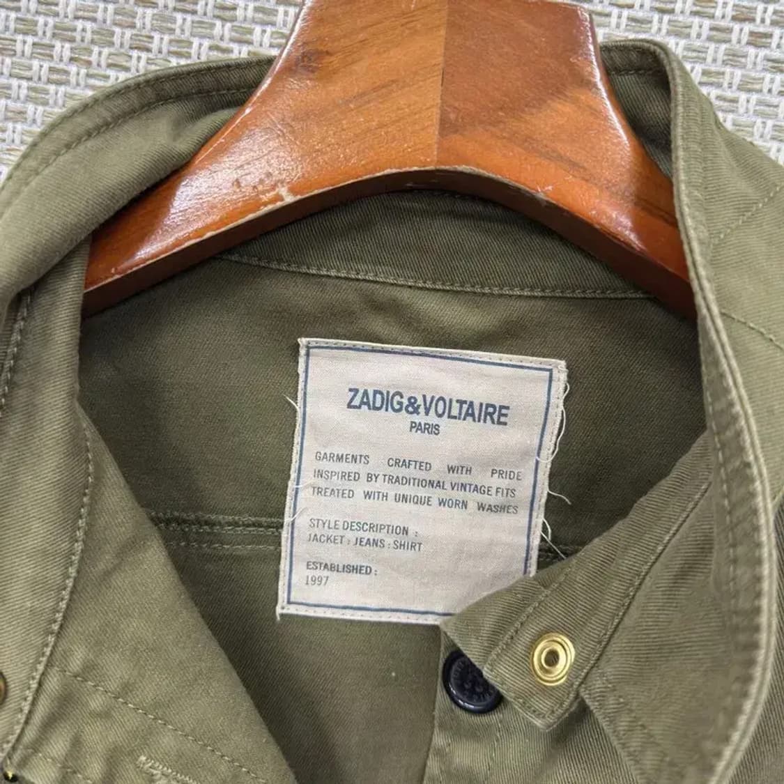 쟈딕앤볼테르 캐주얼 자수 타투 야상 자켓 M A04771 상품이미지3