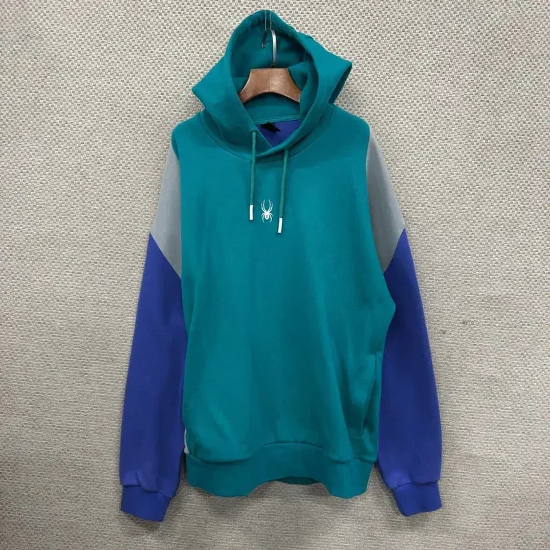 스파이더 올드스쿨 센터로고 후드티 XL A04779 상품이미지1