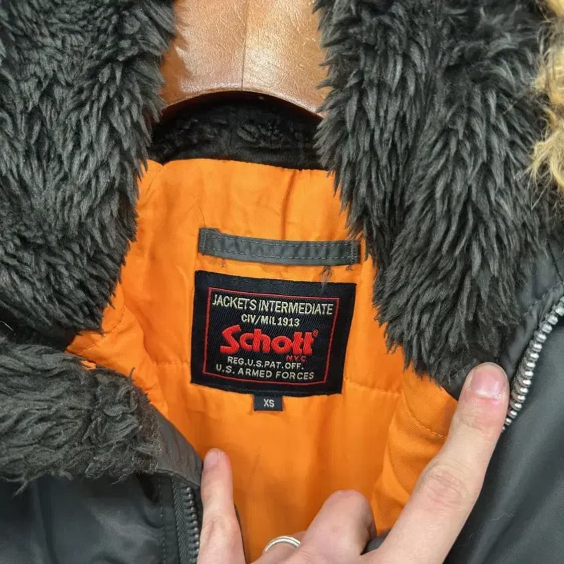 쇼트 SCHOTT N3B 항공 야상 점퍼 XS A04772 상품이미지3