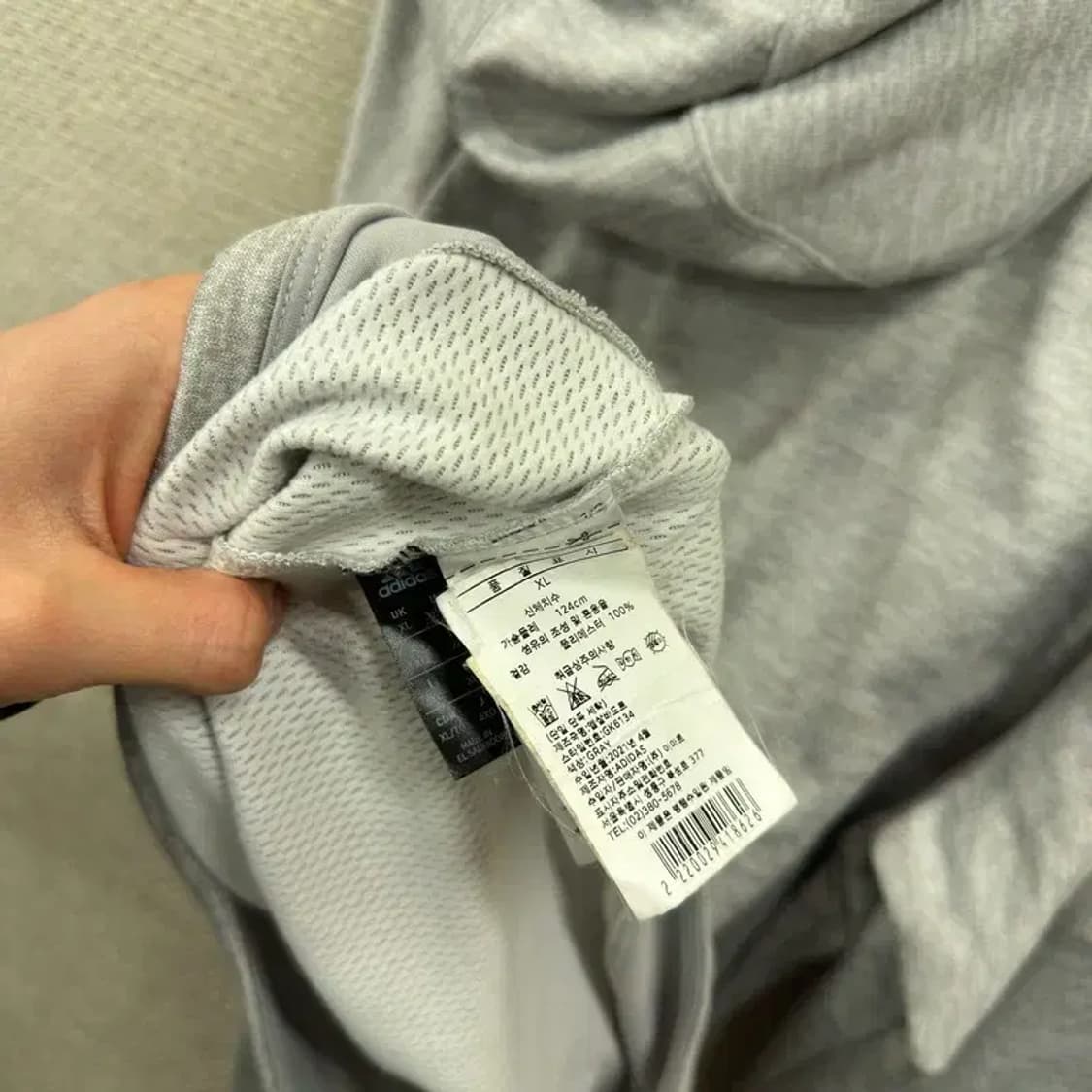 아디다스 캐주얼 프린팅로고 후드티 XL A04788 상품이미지4