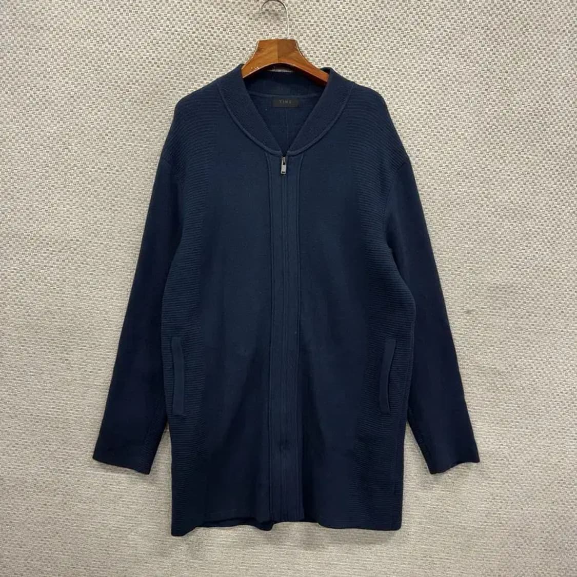 타임 한섬 캐주얼 울 니트 집업 가디건 100 A04848 상품이미지1
