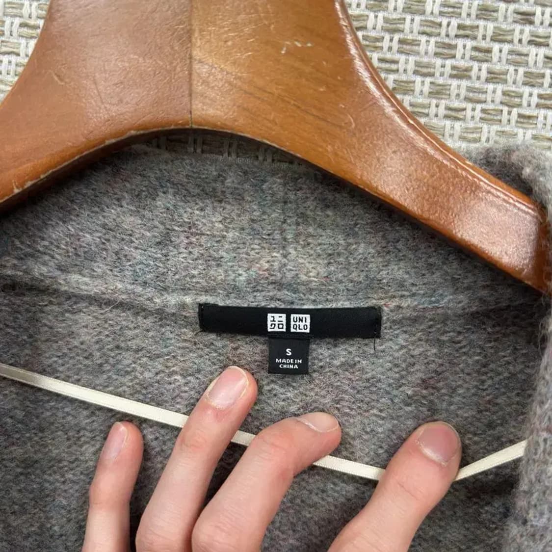 유니클로 캐주얼 울 니트 롱 가디건 S A04855 상품이미지3