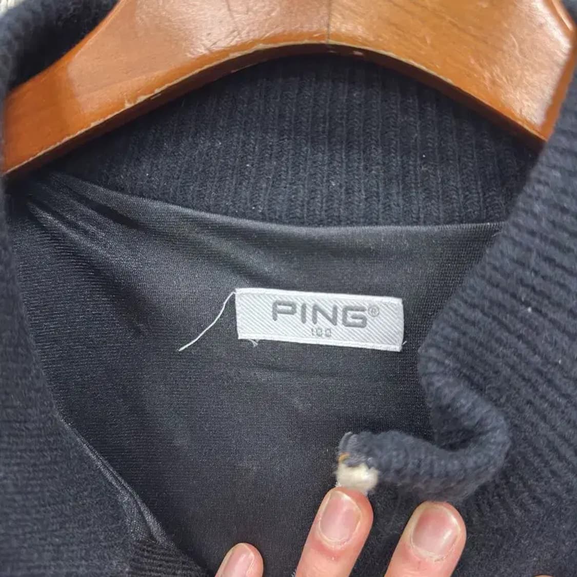 PING 골프 캐주얼 방풍 반집업 울 니트 100 A04872 상품이미지3