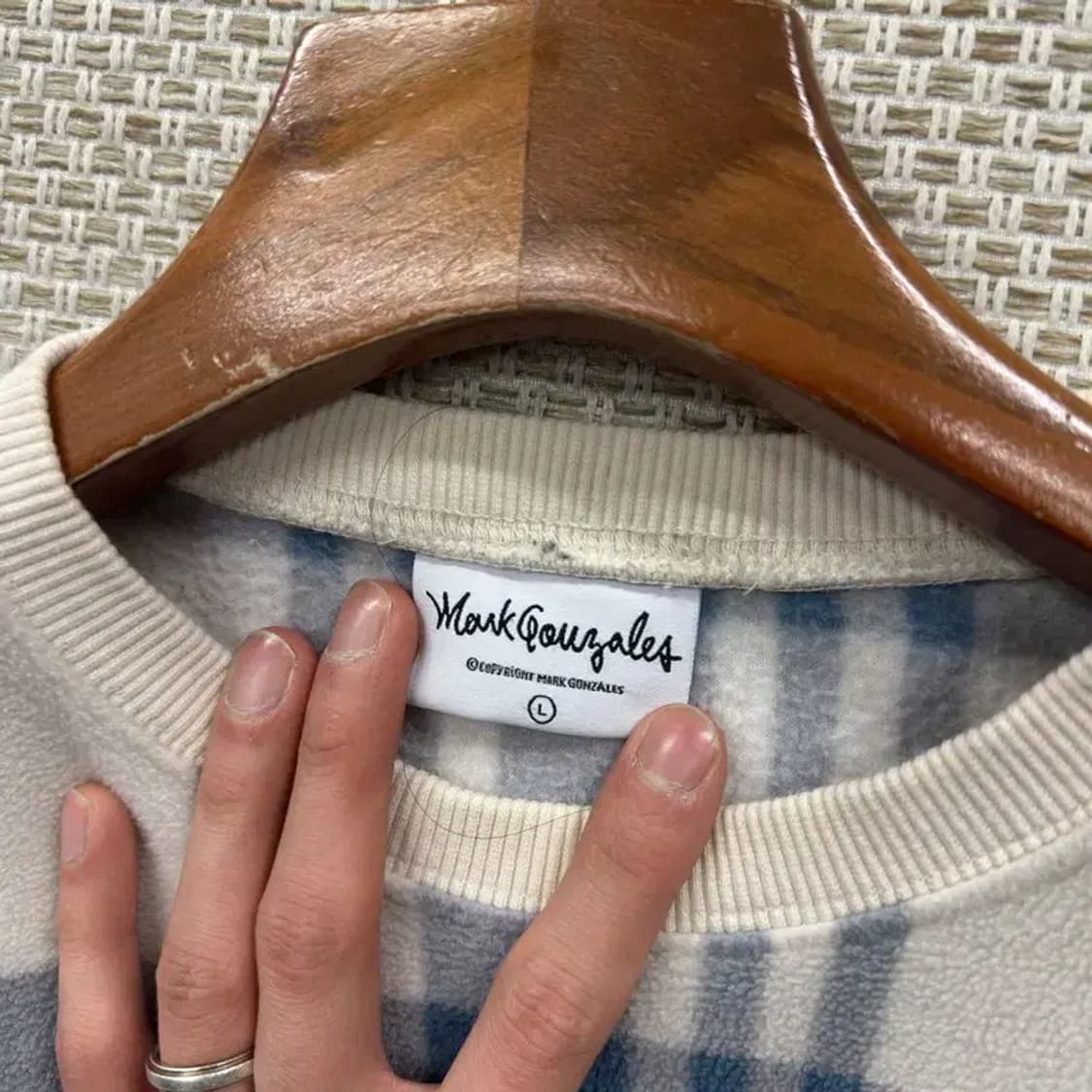 마크곤잘레스 캐주얼 자수로고 후리스 스웻셔츠 맨투맨 L A04868 상품이미지3