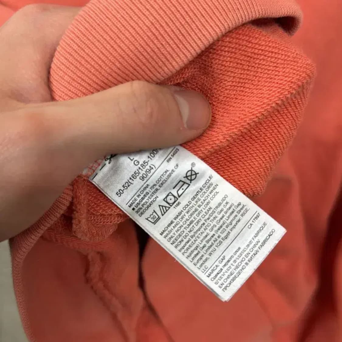 갭 GAP 캐주얼 빅로고 Y2K 후드집업 L A04864 상품이미지4