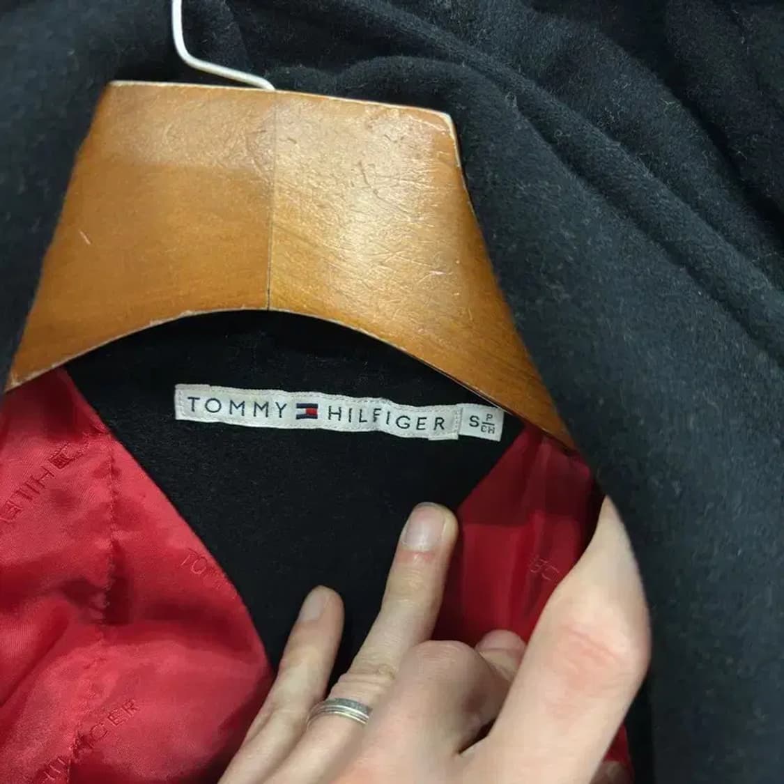 타미힐피거 캐주얼 올드스쿨 울 떡볶이 코트 자켓 S A04858 상품이미지3