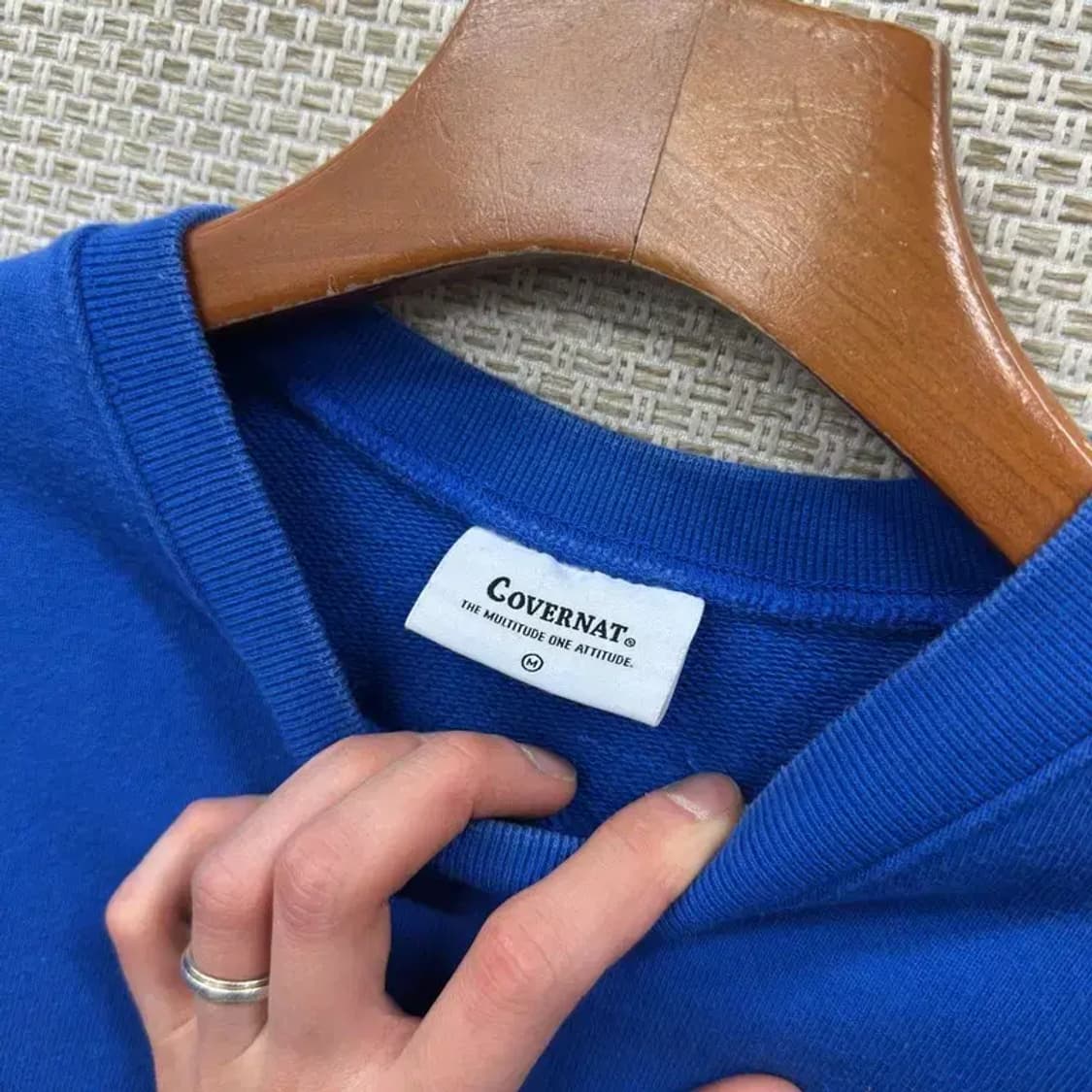 커버낫 캐주얼 자수로고 스웻셔츠 맨투맨 M A04873 상품이미지3