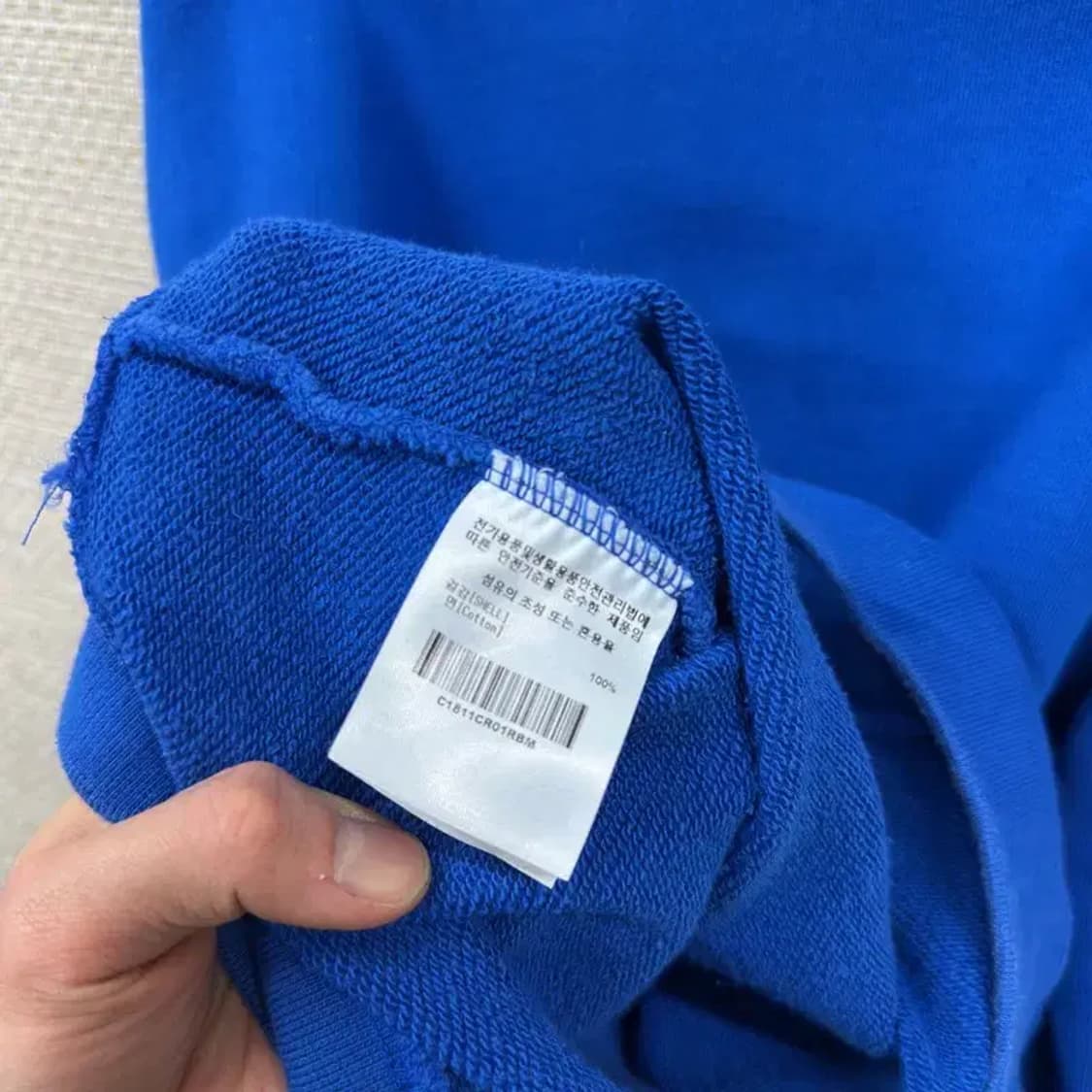 커버낫 캐주얼 자수로고 스웻셔츠 맨투맨 M A04873 상품이미지4