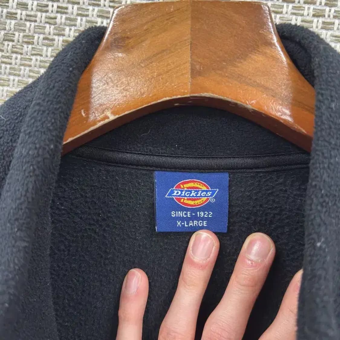 디키즈 캐주얼 자수로고 플리스 후리스 집업 XL A04856 상품이미지3