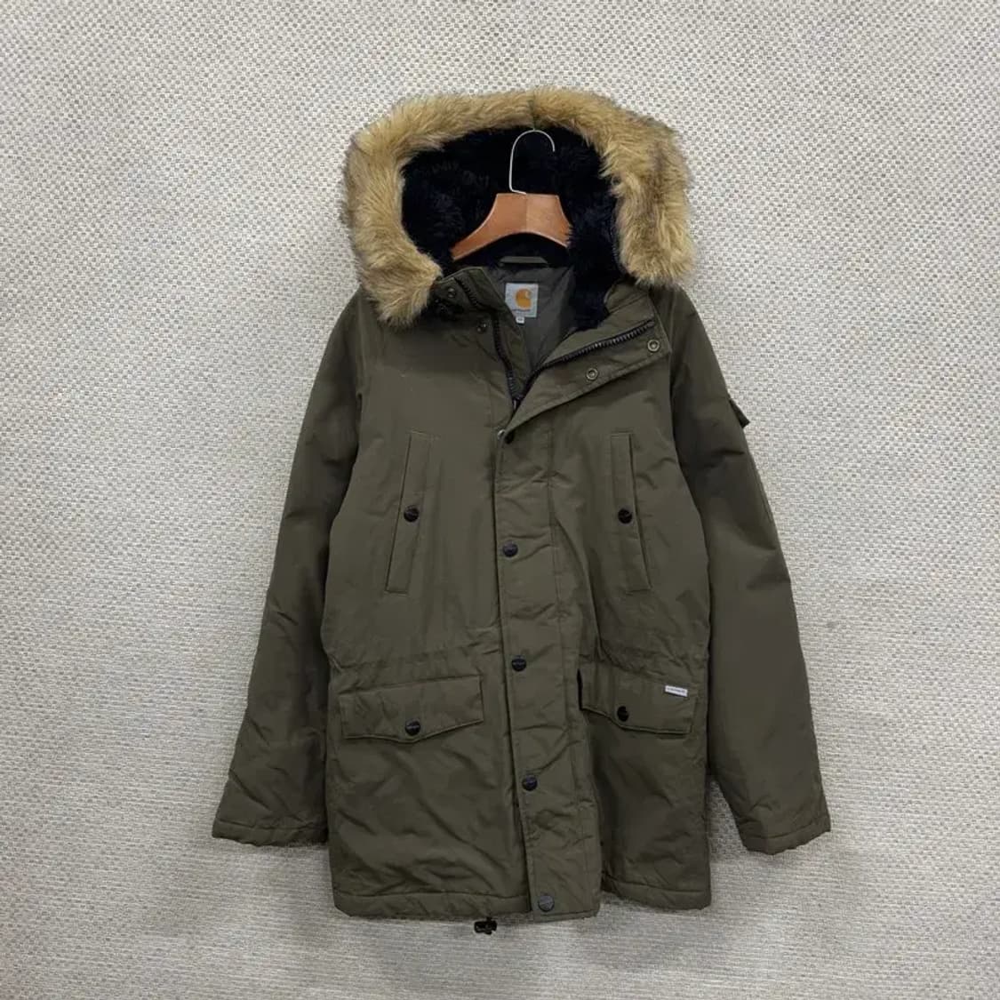 칼하트 캐주얼 앵커리지 파카 패딩 점퍼 XS A04857 상품이미지1