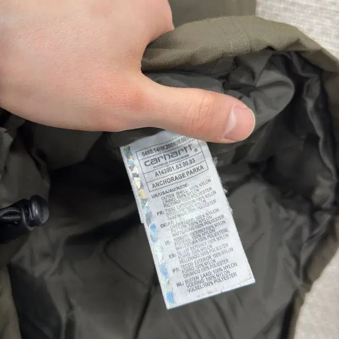 칼하트 캐주얼 앵커리지 파카 패딩 점퍼 XS A04857 상품이미지4