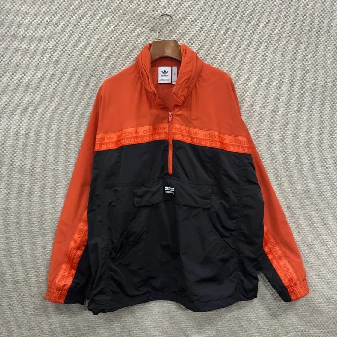 아디다스 스펠아웃 배색 아노락 반집업 바람막이 XL A04934 상품이미지1